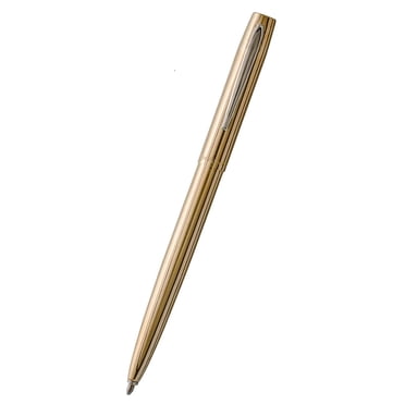 Fisher Space Pen Raw Brass Cap-O-Matic, Penna In Ottone Massiccio, 1 Pezzo