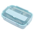 thumbnail image 3 of Compartmentalized Lunch Box,Lunch Box 4 Compartments Lunch Box Stainless Steel Food Containers Ultra Responsive, 3 of 8