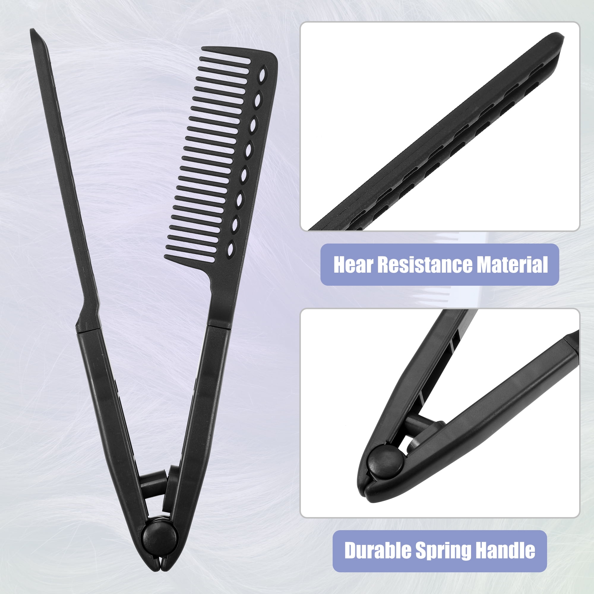 Unique Bargains Hair Straightening Comb Heat Resistance Home Straightener Styling Comb