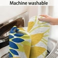 thumbnail image 5 of Yellow Floral and Petal Pattern Bathroom Rugs Mat,Non Slip Microfiber Bathroom Rug,Rubber Backing,Soft Bathroom Mats for Bathroom Floor,Tub and Shower,17x30in(43x75cm), 5 of 5