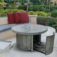 thumbnail image 4 of Sunbeam Boa Contemporary Style Aluminum Fire Table in Gray Finish, 4 of 6