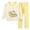 Yellow, variant on felwors Toddler Boys Girls Pajama Set 2-Piece Long Sleeve Tee and Pants Kids Fall Clothes Sleepwear Pj Set(Pink,4-5 Years)