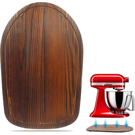 Mixer Slider Compatible with Kitchen aid 4.5-5 Qt Tilt-Head Stand Mixer, Appliance Sliding Mat Accessories, Countertop Moving Tray Attachments (Brown)