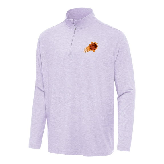 Men's Antigua  Lavender Phoenix Suns Hunk Quarter-Zip Top