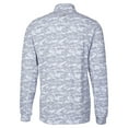 thumbnail image 3 of Men's-Cutter & Buck  Charcoal Philadelphia Union Traverse Stretch Eco Camo Print Quarter-Zip Top, 3 of 3