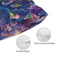 thumbnail image 3 of Pofeuu Underwater Turtle Dolphin Octopus Print Polyester Microfiber Plush Pillowcases, Super Soft and Cozy Pillow Case Covers with Envelop Closure（Pillow core not included）-20"x30", 3 of 6