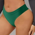thumbnail image 4 of Sunvit-Panties Womens Thong Underwear, Green Size XL - Soft Stretchy Nylon Spandex, No Show VPL-Free Low Rise, Ribbed Design for Everyday Wear & Form-Fitting Clothes, 4 of 9