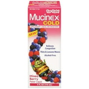 Children's Mucinex: Cold Mixed Berry Expectorant/Nasal Decongestant, 4 oz