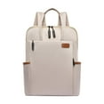 thumbnail image 2 of Mochila unisex Yinane para computadora portátil 13.3 pulgadas beige, 2 of 8