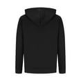 thumbnail image 5 of Men's Quarter Zip Hoodies Casual Long Sleeve Drop Shoulder Sweatshirt Solid Color Pullover Daily Sweatshirts with Pockets Black XXL, 5 of 6