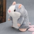 thumbnail image 4 of Cheers.US  Talking Hamster Toy,Cute Talking Nod Hamster Mouse Record Chat Pet Plush Toy Gift Exercise Hands-On Ability, Thinking and Brain Development for Kids, 4 of 11