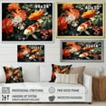 thumbnail image 4 of Designart "Golden Koi Harmony Japon s Yellow and Red IV" Japanese Wall Art Print, 4 of 5