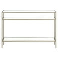 thumbnail image 6 of Evelyn&Zoe Siviline 42" Wide Rectangular Console Table, Satin Nickel, 6 of 7