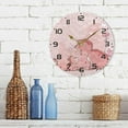 thumbnail image 7 of SKYSONIC Polka Dot Flower Cat Wall Clock 10 Inch Silent Non Ticking Round Clock Oil Painting Clock Easy to Read Clock for Living Room Bedroom Bathroom Home Decor, 7 of 7