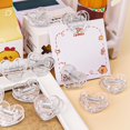 thumbnail image 2 of YIGSECU 5Pcs Transparent Heart Paper Clamps File Clips Note Holder Clips Bookmarks Clips, 2 of 13