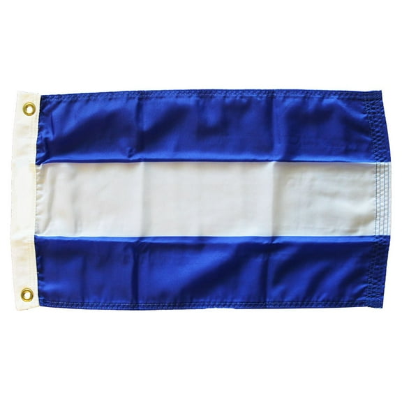Nicaragua - 12"X18" Nylon Flag (Civil)