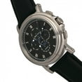 thumbnail image 3 of Kingsley Leather-Band Watch W/Day/Date - Silver/Black, 3 of 3