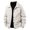 White, variant on Gyujnb Jackets for Men,Men's Casual Corduroy Jacket Lightweight Slim Fit Comfortable Stand Collar Outerwear for Daily Wear,Winter Coats for Men,Size:XL