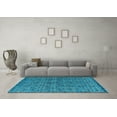 thumbnail image 3 of Ahgly Company Indoor Rectangle Abstract Light Blue Modern Area Rugs, 2' x 3', 3 of 4