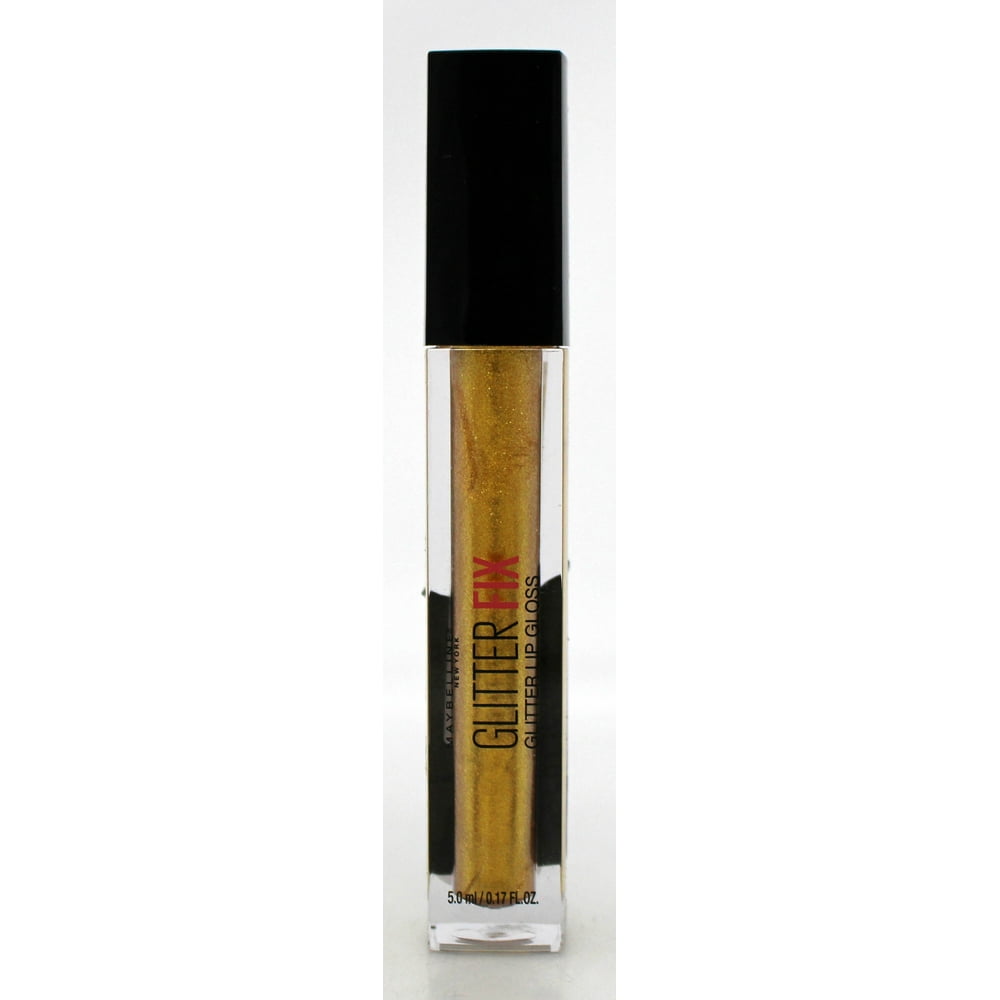 Maybelline Glitter Fix Glitter Lip Gloss 60 Gold Boost 0.17 Ounce