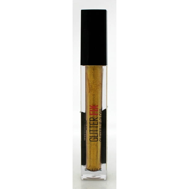 Maybelline Glitter Fix Glitter Lip Gloss 60 Gold Boost 0.17 Ounce