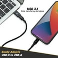thumbnail image 4 of 2 adaptateurs USB type C à USB type A Strikeline Scosche ACA-2PKSP - noir, 4 of 7