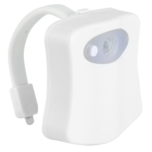 Lámpara de inodoro Bling Bling con sensor automático 8 colores Luz nocturna para baño