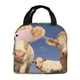 thumbnail image 1 of Fotbe Cows Cattles Bolsa Térmica con Estampado y Forro de Aluminio Grueso Bolsa de Almuerzo con Bolsillo Frontal para Hombres y Mujeres, Ideal para Trabajo, Escuela, 1 of 8