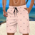 thumbnail image 2 of XFeng Men's 2 in 1 Swim Trunks, Print Board Shorts with Compression Liner, Quick Dry Beach Swim Shorts with Pockets, 2 of 4