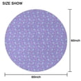 thumbnail image 6 of Purple Cartoon Narwhal Pattern Round Tablecloth 60"x60",Wrinkle Wipeable Table Cloth for Kitchen Dining Room Picnic Patio Party, 6 of 6