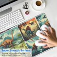 thumbnail image 4 of Long Mouse Pads for Desk,Colorful Dinosaurs Landscape Pattern Desk Mats on Top Of Desks, Desk Mouse Pad Extra Large with 3mm Non-Slip Base and Stitched Edge for Gaming,Office,Work,Home 31.5"x11.8", 4 of 6