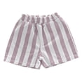 thumbnail image 5 of Gubotare Baggy Cargo Shorts Kids Boys Stretch Cargo Shorts Elastic Waist School Kids Twill Summer Short 5T 6T (Purple,5-6 Years), 5 of 6