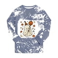 thumbnail image 4 of CAICJ98 Boys Pajamas Halloween Pumpkin Ghost Pajamas for Toddler Girls Long Sleeve Soft Cotton Pjs Sets Kids 2Pcs Sleepwear (7-8 Years,Grey), 4 of 8