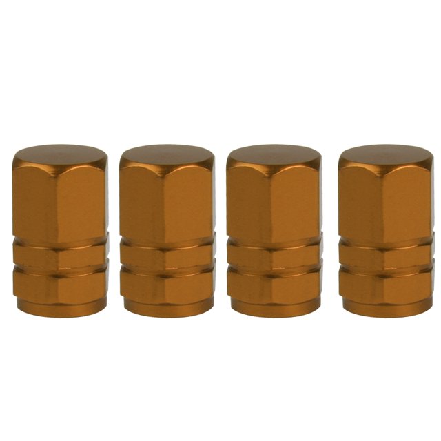 Reemplazo de la cubierta a prueba de polvo del vástago de la válvula de metal de la rueda del neumático automotriz para automóviles, motocicletas, camiones y bicicletas (paquete de 4) DYNWAVEMX Válvula del neumático