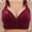 Wine#2, variant on Viikei Women's Bra for Daily Wear with Light Padding,Woman's Embroidered Glossy Comfortable Breathable Bra Underwear No Rims Black 46