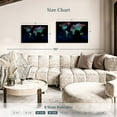 thumbnail image 4 of Elephant Stock Depths Of The World Map Wall Art - Horizontal Canvas Wall Art - Living Room Wall Decor - Map Canvas - Black And Blue Decor - 30" x 20", 4 of 8