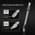 thumbnail image 5 of 5 Pcs Nail Art Sculpture Pen, Dual Tipped Silicone Nail Tools, Silicone Head Acrylic Handle Nail Art Brushes, Rhinestone Nail Polish Carving Pen, Nail Art Tools for Home Salon, 5 of 9