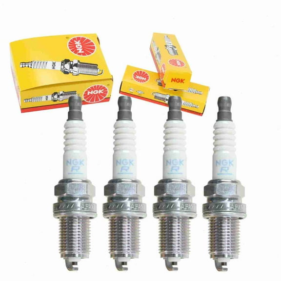 4 pc NGK Standard Spark Plugs compatible with Geo Prizm 1.6L 1.8L L4 1993-1997