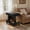 Black, variant on Mobile Side Table with 360° Rotating Tabletop & Storage Compartment, Rolling Small Coffee Table with Lockable Casters, Multi-Functional Wheeled End Table for Living Room Bedroom