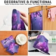 thumbnail image 5 of Coolnut Purple Butterfly Kitchen Towels, 18 x 28 Inch Super Soft and Absorbent Dish Cloths for Washing Dishes, 1 PCS Reusable Multi-Purpose Microfiber Hand Towels for Kitchen, 5 of 5
