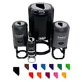 thumbnail image 1 of Nevada State Silhouette Self-Inking Rubber Stamp Ink Stamper - Black Ink - Large 1-1/2 Inch, 1 of 7
