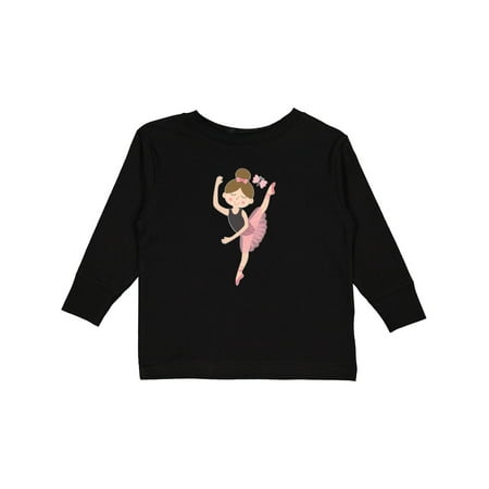 

Inktastic Ballet Dancer for Little Girls Girls Long Sleeve Toddler T-Shirt