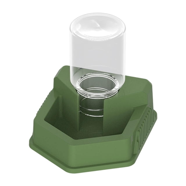 Comedero para reptiles, resistente, para mascotas, adorno, fácil limpiar, regalo, dispensador agua portátil para serpientes, geckos y tortugas. Verde