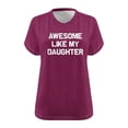 thumbnail image 4 of Aloohaidyvio Plus Size Shirts for Women,Women's Funny Graphic Tops Summer Short Sleeve T-Shirt Casual V Neck Tunic Blouse Loose Soft Basic Tee, 4 of 4