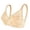 Beige, variant on Lingerie for Women Underwire Push Up Floral Lace Bras Bralettes Lingeries Supportive Demi Cup Bras, White, Size L