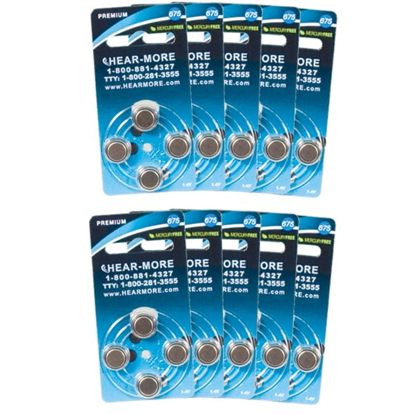 HearMore Hearing Aid Batteries Size 675 Ctn40