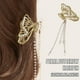 thumbnail image 1 of Fiudx Pinza para El Cabello con Perla, Exquisito Colgante de Mariposa, Diseño de Borla de Aleación de Moda, Elegante Horquilla para El Cabello, Ideal para Fiestas y Eventos, Un Elegante Regalo., 1 of 4