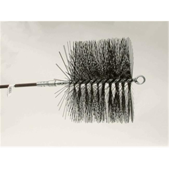 6 inch Chimney Sweep Round Wire Chimney Brush 1/4 inch NPT fitting