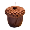 thumbnail image 2 of Vela Perfumada Navideña de Cera Marrón con Forma de Piña | 8 X 7 Cm | Decoración Festiva para El Hogar y El Escritorio | Velas Seguras y Duraderas para Regalos Navideños, 2 of 6