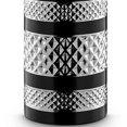 thumbnail image 4 of Benzara BM240440 Lampe de Table avec Base à Motif Chevron Incrusté, Argent & Noir, 4 of 5
